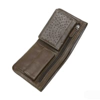Men’s Wallet – Brown & Black Leather Bifold by Kroyshala – Slim & Elegant_img_4