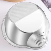 চাল এবং সবজি ধোয়ার ছাঁকনি বাটি (স্টেইনলেস স্টিল)_img_3