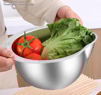 চাল এবং সবজি ধোয়ার ছাঁকনি বাটি (স্টেইনলেস স্টিল)_img_0