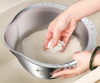 চাল এবং সবজি ধোয়ার ছাঁকনি বাটি (স্টেইনলেস স্টিল)_img_4