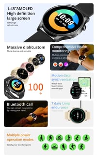 Colmi  V73 Bluetooth Calling Smart Watch- Gold Color_img_1