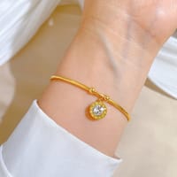 Roman charm cuff bracelet(gold)_img_1