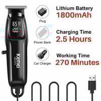 Kemei KM-2273 Professional Hair Clipper & Beard Trimmer | ShopX_img_5