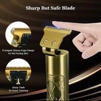 Vintage T9 Type-C Electric Hair Clipper & Beard Trimmer | LCD Display | ShopX_img_3