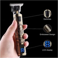 Vintage T9 Type-C Electric Hair Clipper & Beard Trimmer | LCD Display | ShopX_img_4