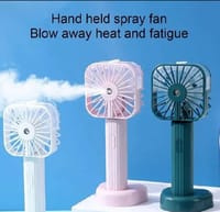 Realhomelove Portable Misting Fan, Handheld Personal Mist Fan, Battery OperatedRechargeable Mini Mister Fan with Water Spray, Small Cooling Hand Fan_img_1