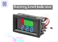 Charge Level Indicator DC 12V 24V 36V 48V 60V 72V Lithium Li-ION Capacity Meter Tester Display LED Tester Voltmeter_img_0