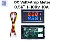 DC 100V 200V 10A Electronic Digital Voltmeter Ammeter 0.28'' Dual LED Display Voltage Regulator Volt AMP Meter Tester_img_0