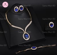 Luxury One Stone Neklace set + Bracelet_img_1