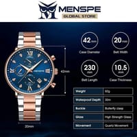 💥MENSPE High-grade Waterproof Six Stitches Luminous Calendar Watch_img_3