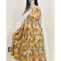Yellow Floral gown_img_2