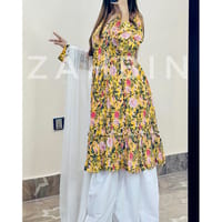 Yellow Floral gown_img_3