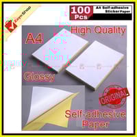 Sticker Paper Glossy A4 Size Pack of 100 pcs_img_0