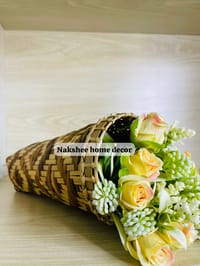 Bamboo hanging flower basket Big_img_1