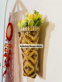 Bamboo hanging flower basket Big_img_2