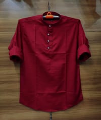 Premium maroon katua for men_img_2