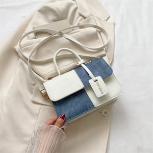 Trendy Patchwork Texture Handbag