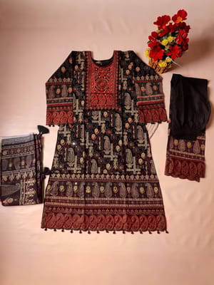 Premium Aarong Cotton Three Piece