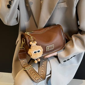 Boston Bag Fashion New Retro Versatile Crossbody Bag Popular Wide Shoulder_img_0