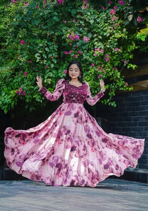 Luxury Momesa Alex Georgette Princess Gown