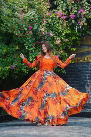 Luxury Momesa Alex Georgette Princess Gown