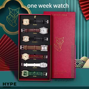 Lucky Fox 7PCS Watch Gift Box Set For Women