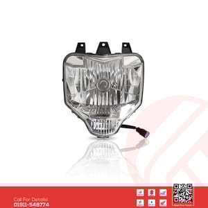 Headlight Assy for Yamaha FZS V2 bike.