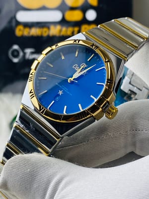 Caslex Blue Dial Men || Lock butterfly
