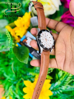 🕒 OMYA 1162 Men’s Chronograph Watch – Leather Strap_img_2