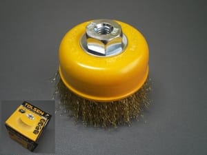 TOLSEN 77600 Cup Wire Brush with Nut, ( 75mm, M10x1.5 | 100mm, M14x2 ), Model: 77600 | 77602_img_1