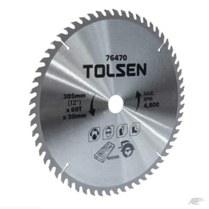 TOLSEN Circular Saw Blade (4-3/8" to 12") For Angle Grinder And Circular Saw Wood Cutting; 76410 | 76431 | 76451 | 76460 | 76461 | 76470_img_6