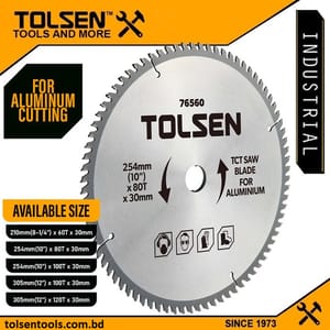 TOLSEN Circular Saw Blade ( 10" | 12") For Aluminum Cutting; Model: 76560 | 76570_img_0