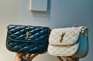 Ultra Premium Luxury Ladies Bag || White || Black Leather ||_img_3