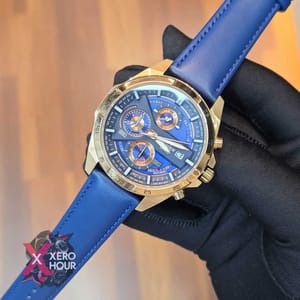 Edifice Master Grade || Japan Movement |Blue Belt | Gold Bezel_img_0