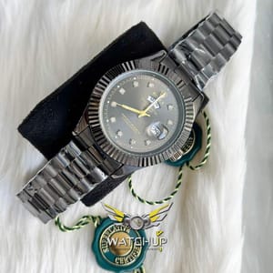 Rolex AA Grade || Full Black || Diamond cut Dial_img_3
