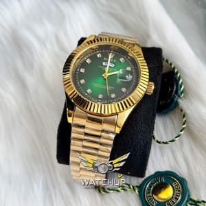 Rolex AA Grade || Full Gold || Green Diamond cut Dial_img_1