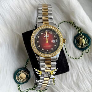 Rolex AA Grade || Dual Tone || Red Diamond Stone_img_1