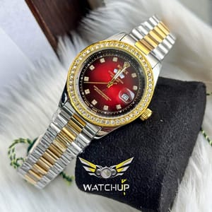 Rolex AA Grade || Dual Tone || Red Diamond Stone_img_2