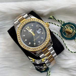 Rolex AA Grade || Dual Tone || Grey Diamond Stone_img_1