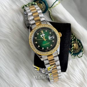Rolex AA Grade || Dual Tone || Green Diamond Stone_img_2