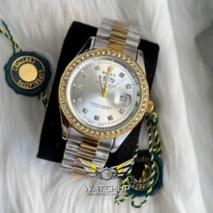 Rolex AA Grade || Dual Tone || White Diamond Stone_img_0