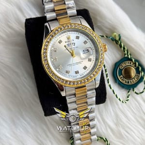Rolex AA Grade || Dual Tone || White Diamond Stone_img_1