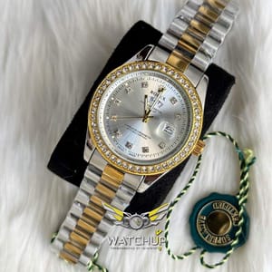 Rolex AA Grade || Dual Tone || White Diamond Stone_img_2