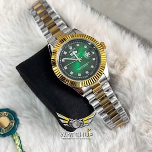 Rolex AA Grade || Dual Tone || Green Diamond Cut_img_2