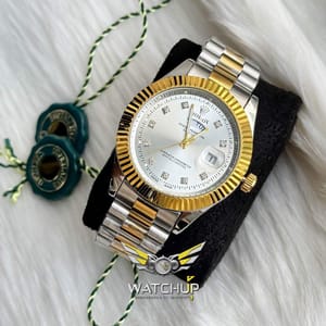 Rolex AA Grade || Dual Tone || White Diamond Cut_img_0