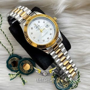 Rolex AA Grade || Dual Tone || White Diamond Cut_img_1