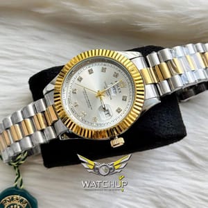 Rolex AA Grade || Dual Tone || White Diamond Cut_img_2