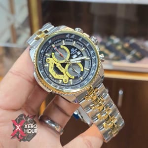 Edifice Master Grade || Japan Movement | Chain Style | Dual Tone Gold Black Dial_img_0