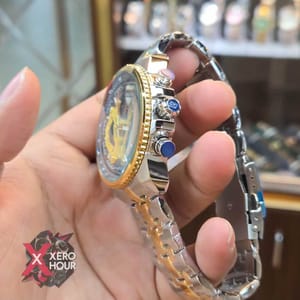 Edifice Master Grade || Japan Movement | Chain Style | Dual Tone Gold Black Dial_img_3