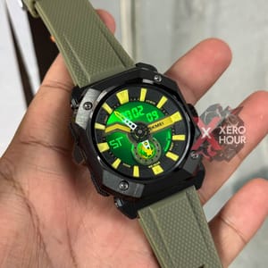 SKMEI 2272 || 3 Timer || Green & Black || Waterproof watch_img_3